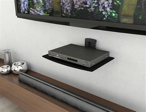 wall mounted cable box shelf